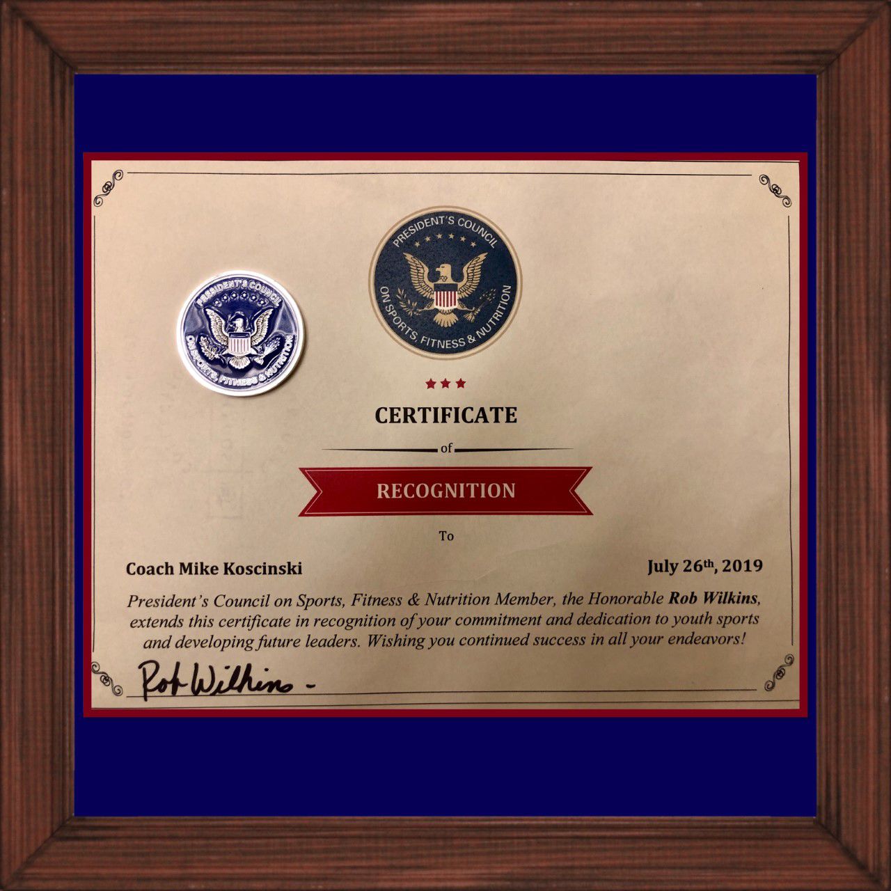 Coach Koscinski_plaque